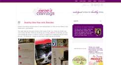 Desktop Screenshot of carascravings.com
